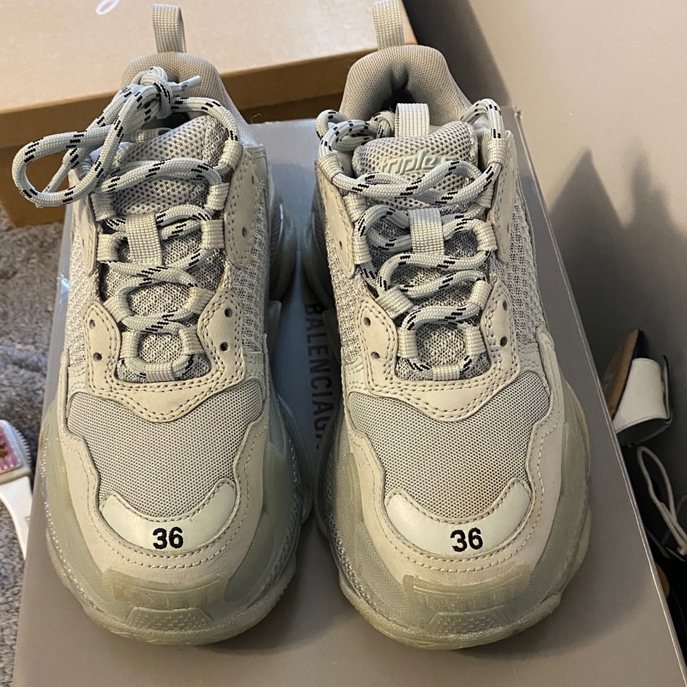 Balenciaga Triple S pearl sneakers